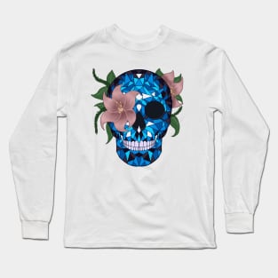 Skull and Flower Long Sleeve T-Shirt